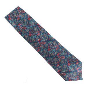 Christian Dior Monsieur Men Necktie Geometric Blue Red Size 58x4 - NWOT - USA